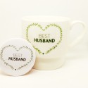 Порцеланска шолја со натпис "Best Wife" или "Best Husband"
